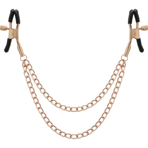 Coquette Chic Desire Fantasy - Metalowe zaciski na sutki z łańcuszkiem, nikiel-free COQUETTE