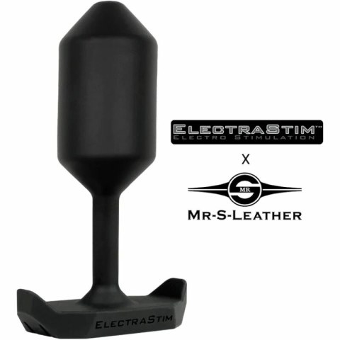 ElectraStim Mr. S Leather wtyczka intymna elektro-silikonowa, 76 mm ELECTRASTIM