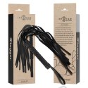 Intense Fetish Flogger Wegański Skorzany Bat z Ergonomicznym Uchwyt INTENSE