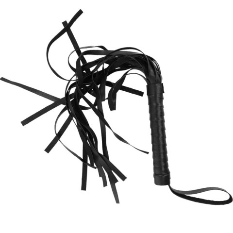 Intense Fetish Flogger Wegański Skorzany Bat z Ergonomicznym Uchwyt INTENSE