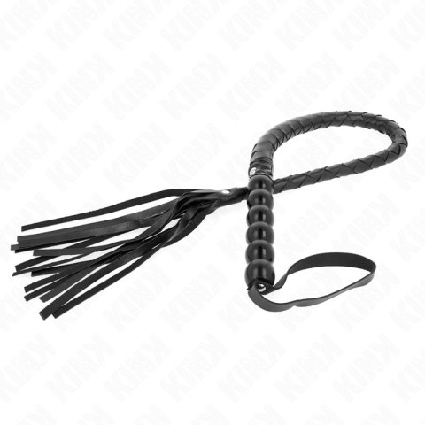 KINK Bicz Weżowy z Koralikami 80 cm - Model Skorzany z Elementami Dekoracyjnymi KINK