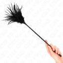 KINK Czarna Laska z Piorkami 45 cm - Elegancki Akcent Intymny KINK