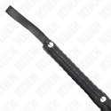 KINK Czarny Bicz Szeroki Ogon 48,5 cm Skorzany Model Flogger KINK
