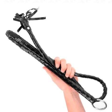 KINK Długi Błyszczący Bat PCV 138 cm - precyzyjny, trwały model KINK