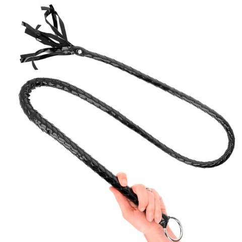 KINK Długi Błyszczący Bat PCV 138 cm - precyzyjny, trwały model KINK