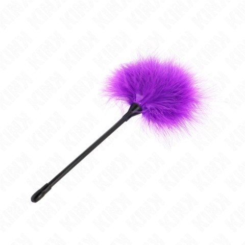 KINK Fioletowe Piorka do Delikatnej Stymulacji 27 cm - Akcesorium Bondage KINK