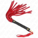 KINK Mini Bat Czerwony Zamszowy 30 cm - Poręczny Bat do Kontroli KINK
