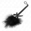 KINK Nylonowa Rożdżka z Piorami i Czarną Kulą 25 cm - Akcesorium Sensoryczne KINK