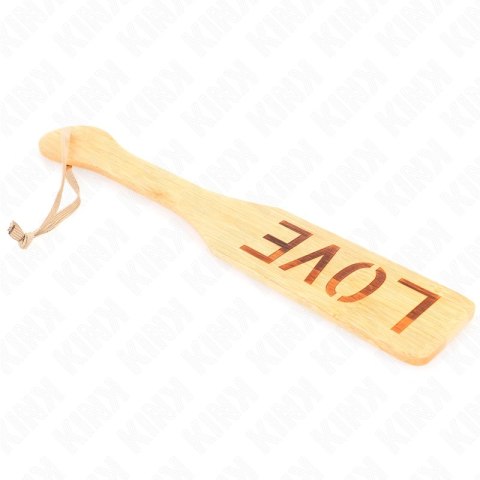 KINK Paleta Bambusowa Słowo Miłość 32x5,5 cm - Wytrzymała Drewniana Powierzchnia KINK
