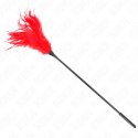 KINK Red Feather Duster 45 cm - Elegancki Model do Delikatnej Stymulacji KINK