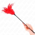 KINK Red Feather Duster 45 cm - Elegancki Model do Delikatnej Stymulacji KINK