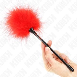 KINK Red Feather Duster Laska 27 cm - Akcesorium do Zestawow Bondage KINK