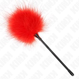 KINK Red Feather Duster Laska 27 cm - Akcesorium do Zestawow Bondage KINK