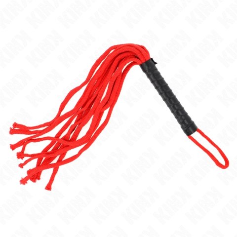 KINK Rojo bicz linowy 56 cm - wytrzymały model z plecioną rączką KINK
