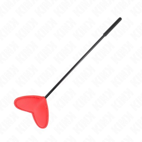 KINK Serce Paddle 33x10 cm Czerwona Skorzana Paleta Anatomiczna KINK