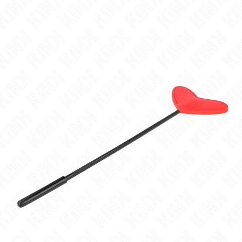 KINK Serce Paddle 33x10 cm Czerwona Skorzana Paleta Anatomiczna KINK