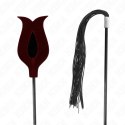 KINK Silikonowy Bicz Roża 45 cm - stylowy akcent, trwały materiał KINK
