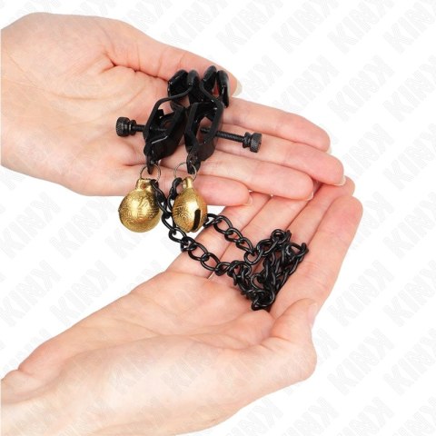 KINK Zaciski płaskie z dzwoneczkiem, srebrny 30 cm, metalowy 8435565946562 KINK