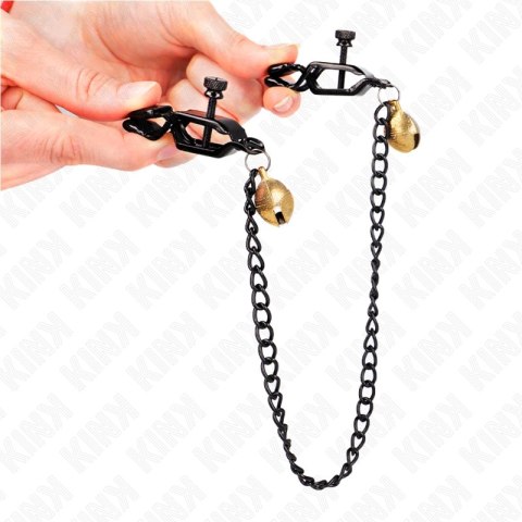 KINK Zaciski płaskie z dzwoneczkiem, srebrny 30 cm, metalowy 8435565946562 KINK
