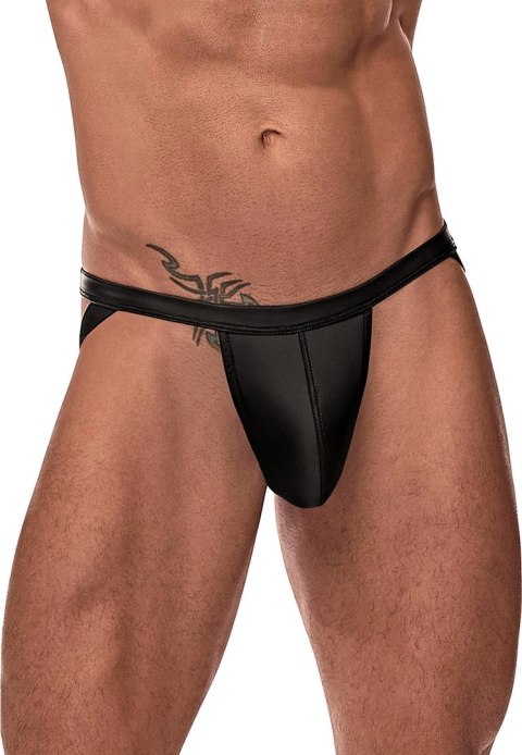 Male Power Galactic Strappy Ring Jock L/XL elastyczny pas czarny