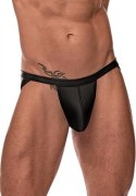 Male Power Strappy Ring Jock czarny elastyczny system paskow L/XL