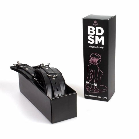 Secret Play Kolekcja Bondage Czarny Zestaw Mankietow 23x6 cm SECRETPLAY