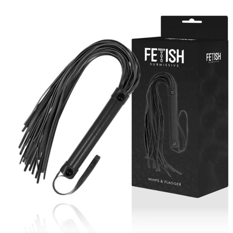 Fetish Submissive Bat Skorzany Wegański 28cm Czarny FETISH SUBMISSIVE