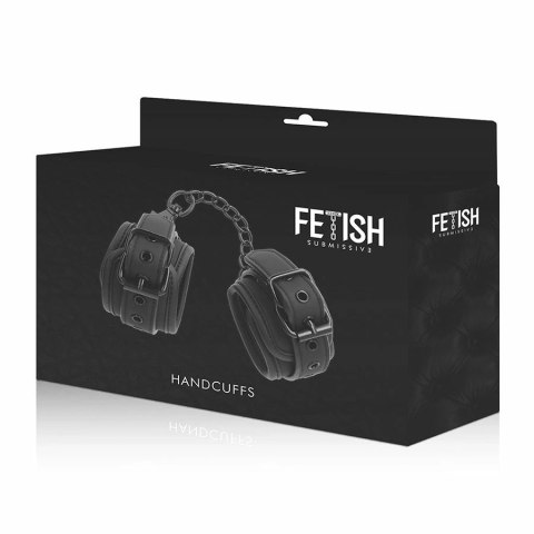 Fetish Submissive Kajdanki Wegańskie z Neoprenową Wyściołką, Regulowane FETISH SUBMISSIVE