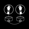 Fetish Submissive Kajdanki Wegańskie z Neoprenową Wyściołką, Regulowane FETISH SUBMISSIVE