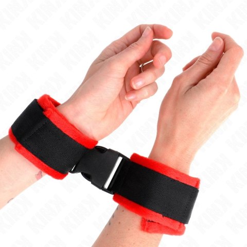KINK Czarny Nylonowy Pasek na Nadgarstki Model 1 z Regulacją 25-35cm KINK