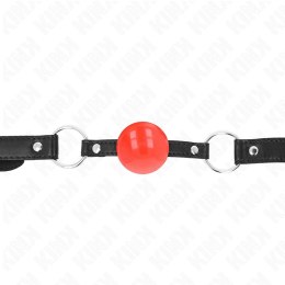 KINK Czerwona Piłka TPE 4 cm - System regulacji, pasek 60x2 cm KINK