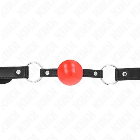 KINK Czerwona Piłka TPE 4 cm - System regulacji, pasek 60x2 cm KINK