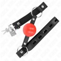 KINK Czerwona Piłka TPE 4 cm - System regulacji, pasek 60x2 cm KINK