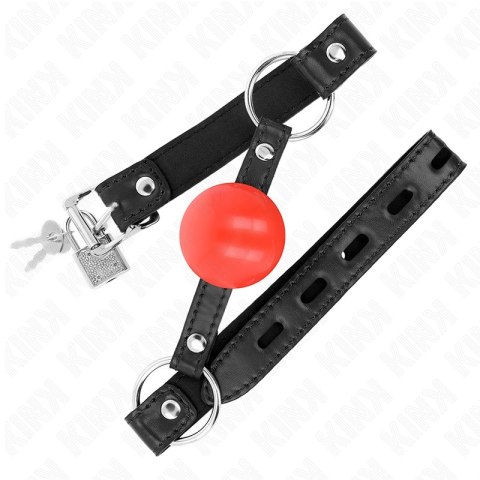 KINK Czerwona Piłka TPE 4 cm - System regulacji, pasek 60x2 cm KINK