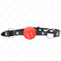 KINK Czerwona Piłka TPE 4 cm - System regulacji, pasek 60x2 cm KINK