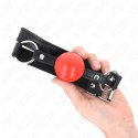 KINK Czerwona Piłka TPE 4 cm - System regulacji, pasek 60x2 cm KINK