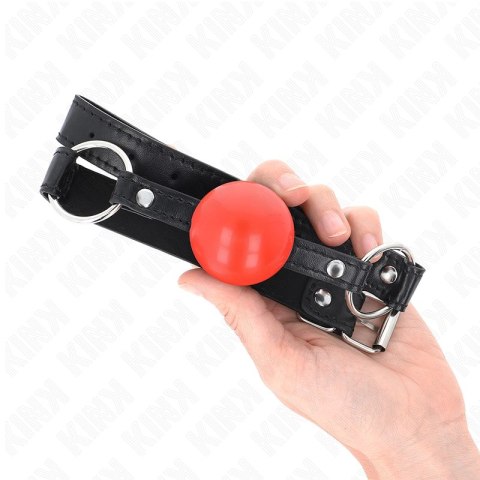KINK Czerwona Piłka TPE 4 cm - System regulacji, pasek 60x2 cm KINK