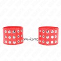 KINK Czerwone Zapinane Opaski na Nadgarstki Regulowane 19-24 cm KINK