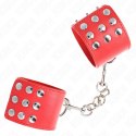 KINK Czerwone Zapinane Opaski na Nadgarstki Regulowane 19-24 cm KINK