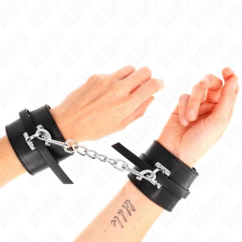 KINK Deluxe Regulowane Zabezpieczenia Nadgarstkow Czarny 14,5-21cm KINK
