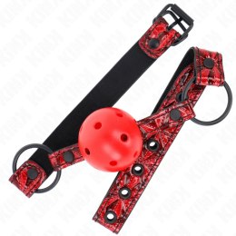 KINK Diamond Ball Gag Model 1 silikonowy 4,5 cm regulowany 42-60 cm KINK