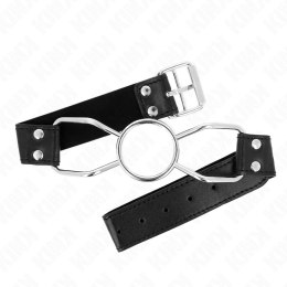 KINK Gag Klejn Pajak 60x3 cm M 4,5 cm - silikonowy, czarny, regulowany KINK