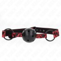 KINK Gag Model 2 - anatomiczna kulka diamentowa, regulowany pasek 42-60 cm KINK