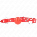 KINK Kula TPE 4 cm z zamkiem, pasek 60x2 cm, kolor czerwony KINK