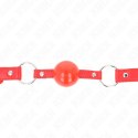 KINK Kula TPE 4 cm z zamkiem, pasek 60x2 cm, kolor czerwony KINK