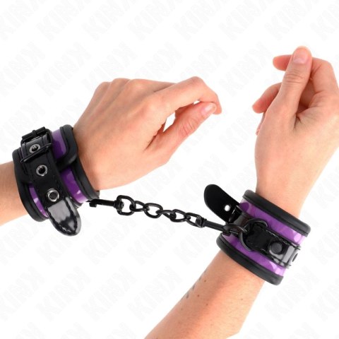 KINK Neoprenowe Opaski na Nadgarstki Jasnofioletowe Regulowane 21-28 cm KINK