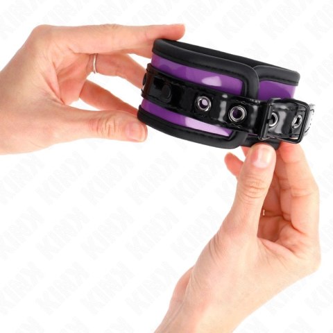 KINK Neoprenowe Opaski na Nadgarstki Jasnofioletowe Regulowane 21-28 cm KINK