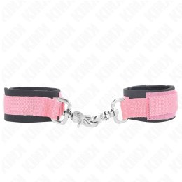 KINK Neoprenowe opaski na nadgarstki rożowe z regulacją 22-34 cm KINK