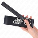 KINK Obroża z Smyczą Model 0 - Czarna, Skora, 65 cm, Regulowana KINK