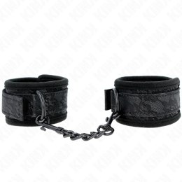 KINK Opaska na Nadgarstki Neoprenowa z Koronką Czarna 20-29cm KINK